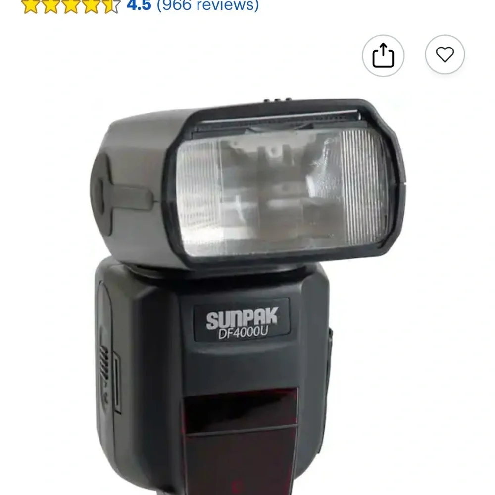 Sunpak DF4000U Black Camera Flash